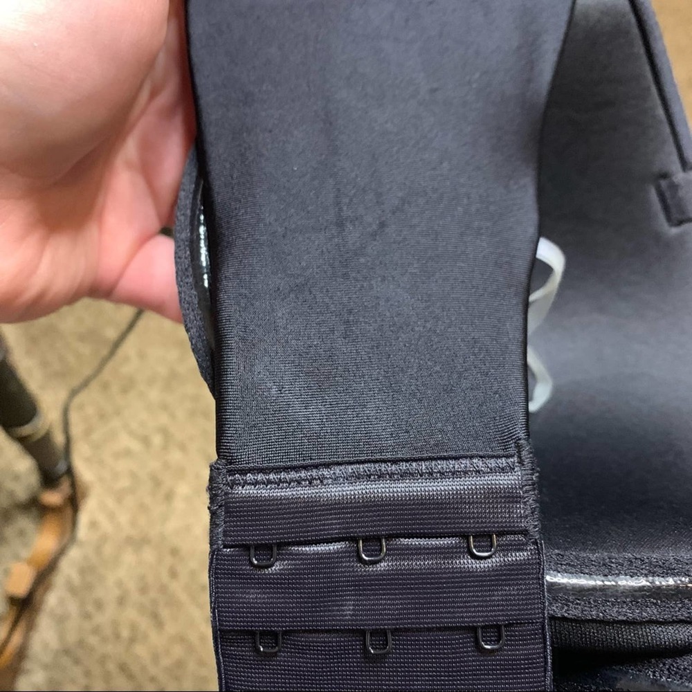 VANITY FAIR black underwire padded strapless bra size 38C - Picture 7 of 8